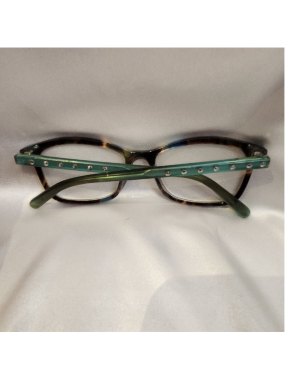 Diane von Furstenberg DVF5073 Eyeglass Frames in Tortoise & Teal - Picture 4 of 8
